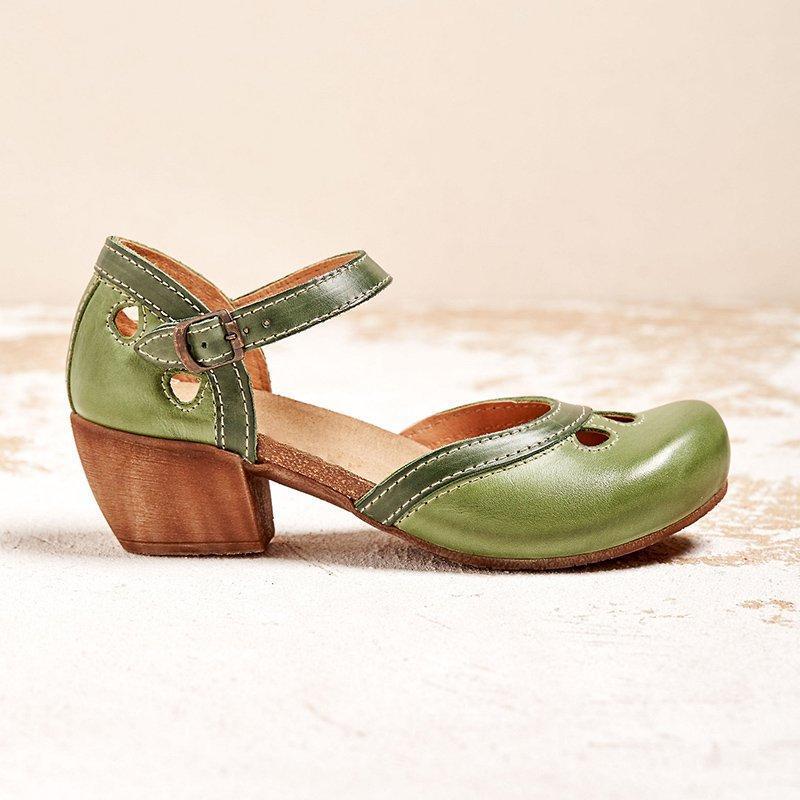 Sandalias Elegantes de Mujer con Tacón Bajo