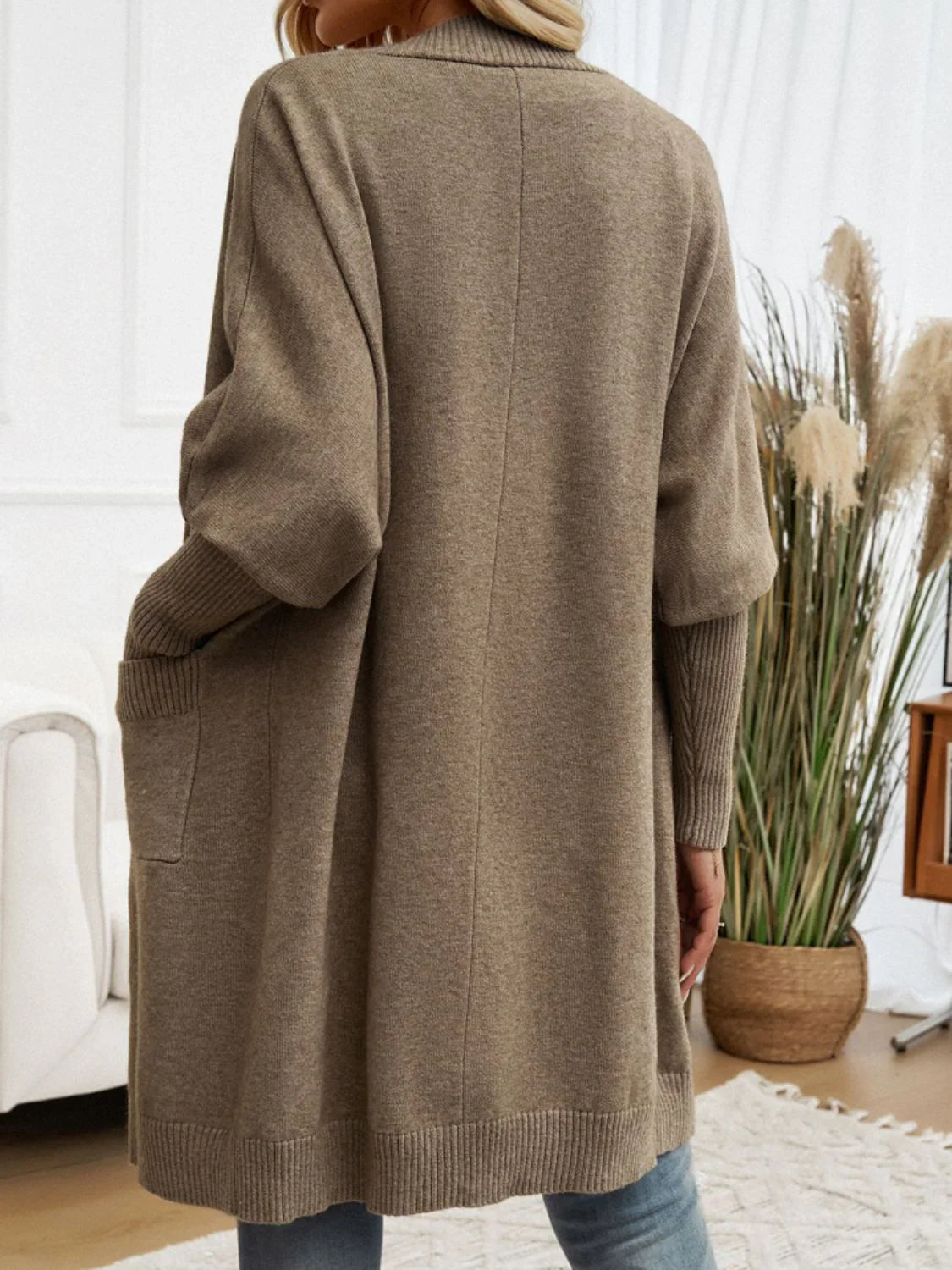 Cardigan Abierto de Manga Larga - Prenda Elegante y Cálida para Todas las Ocasiones