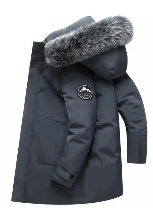 Parka moderna para hombre con capucha elegante