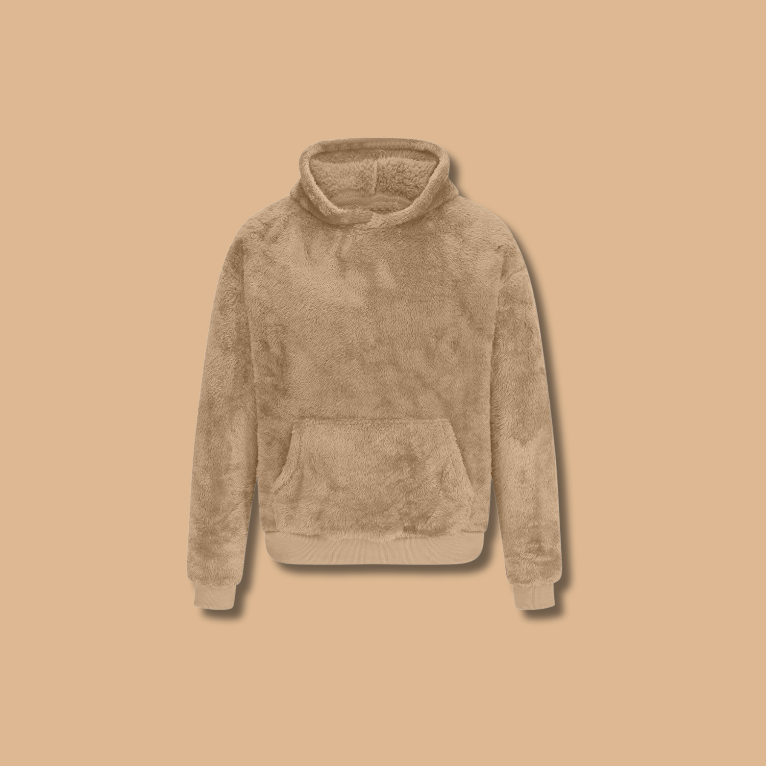 Sudadera Estilo Oso de Peluche con Bolsillo Grande y Diseño Moderno