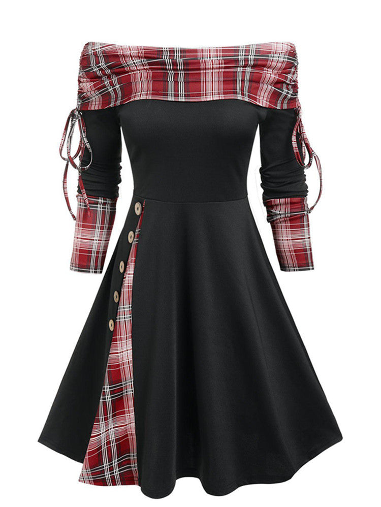 Vestido elegante con dobladillo ancho: estilo para la mujer moderna