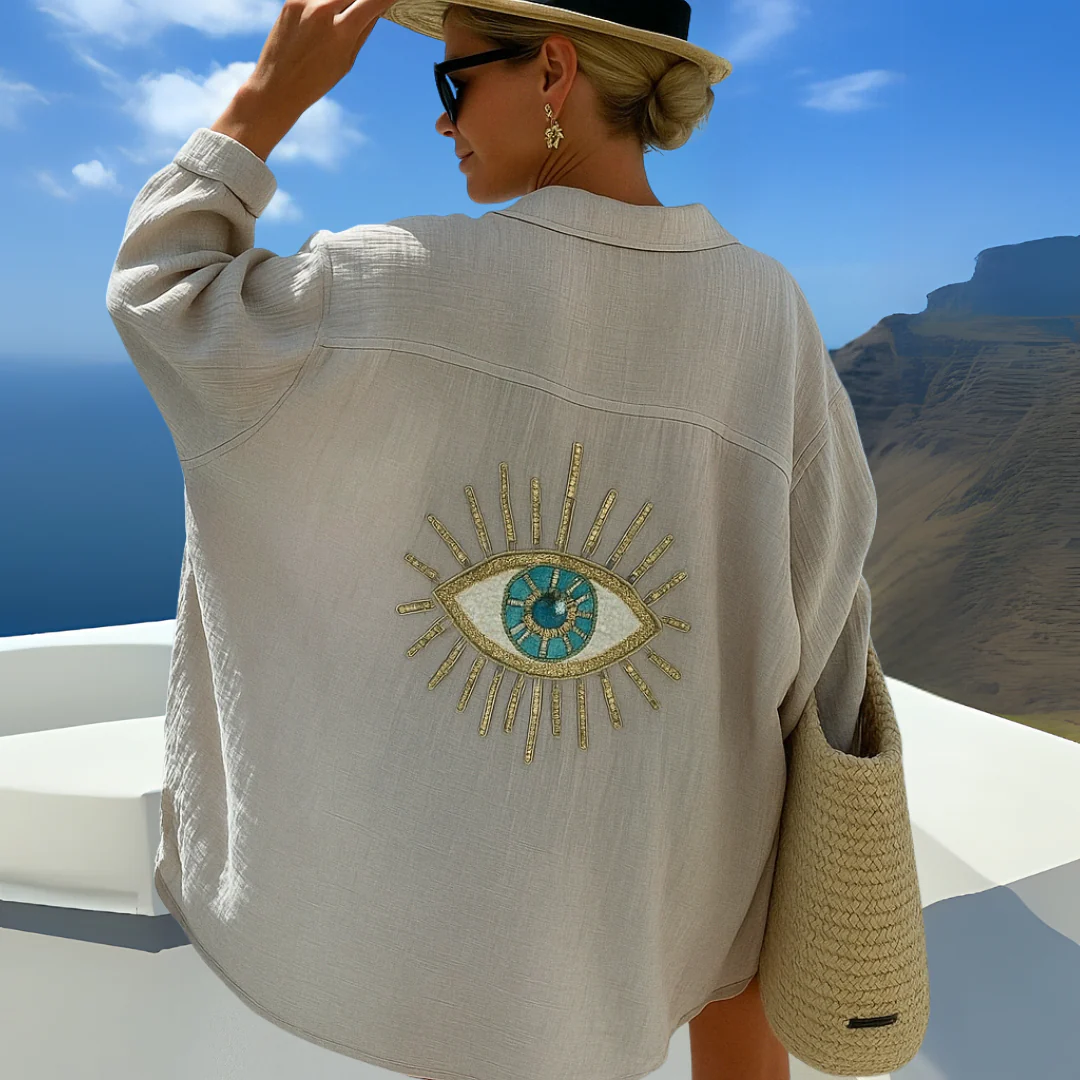 Blusa estilo ibicenco para mujer ideal para la playa