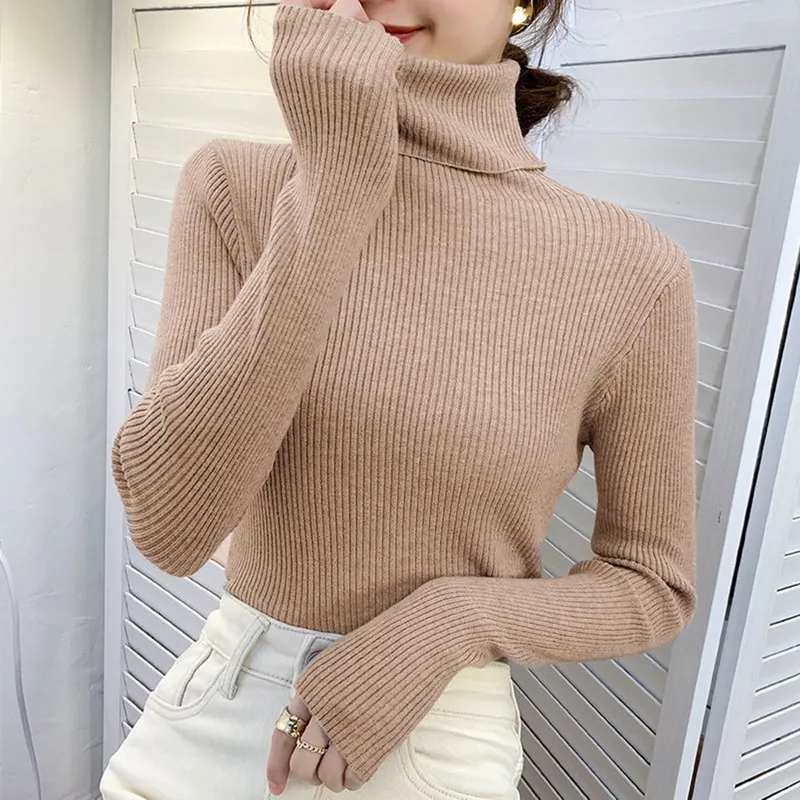 Jersey básico de cuello alto