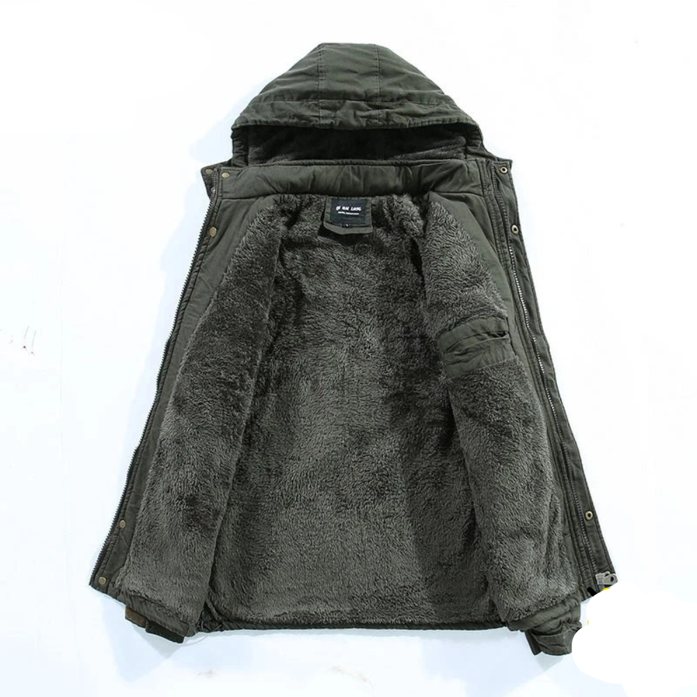 Chaqueta Moderna y Cálida para Hombre con Capucha Profunda - Perfecta para el Uso Diario