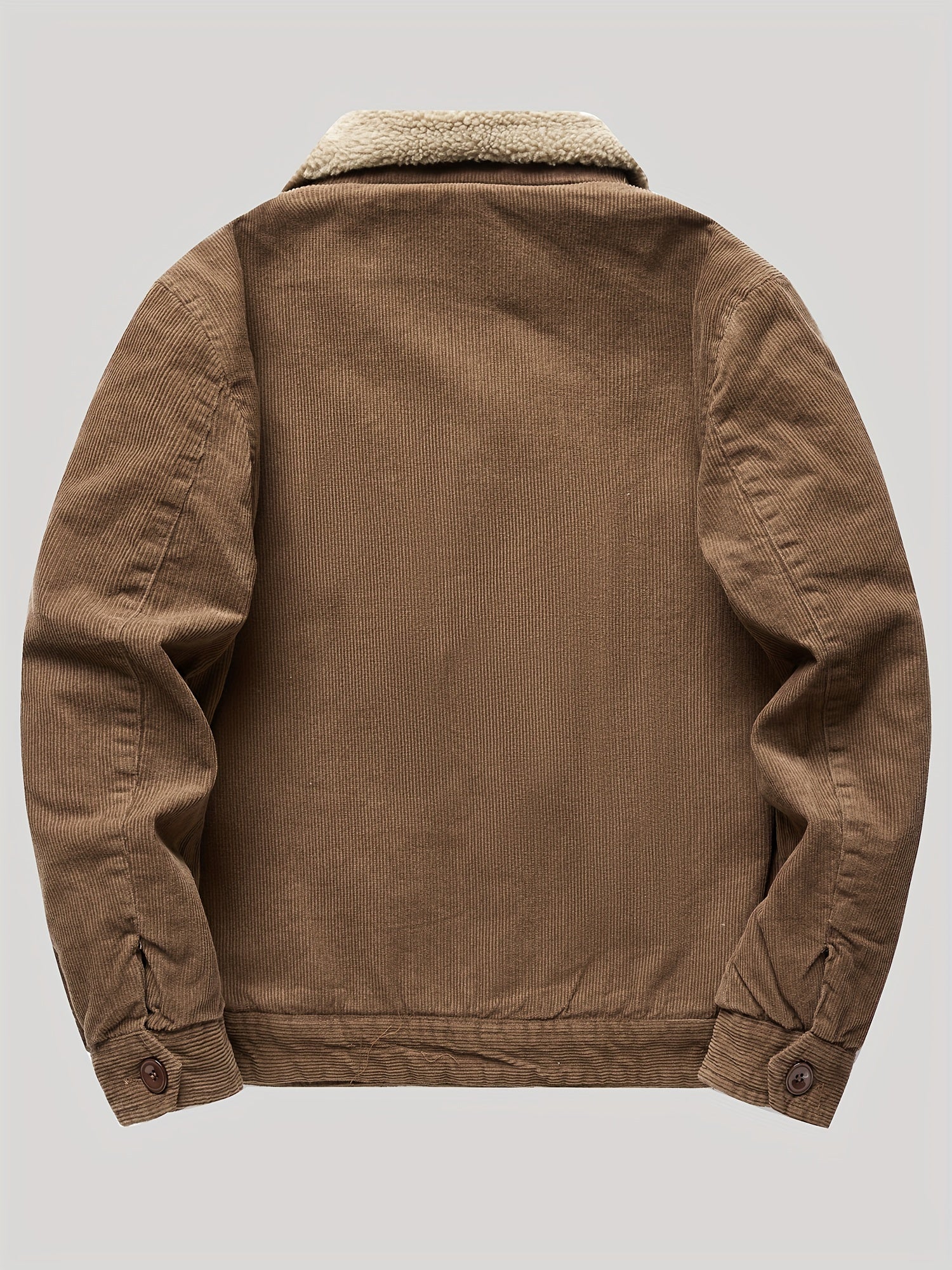 Chaqueta de Hombre con Cierre Completo, Ligera y Cálida para Actividades al Aire Libre en Invierno