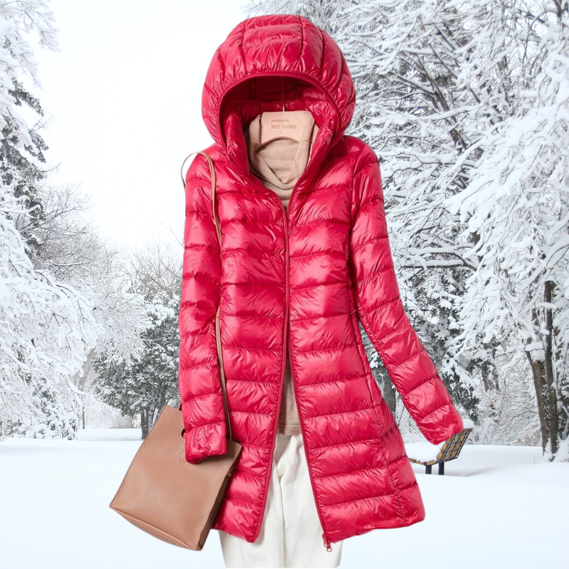 Abrigo elegante y funcional para mujer en invierno