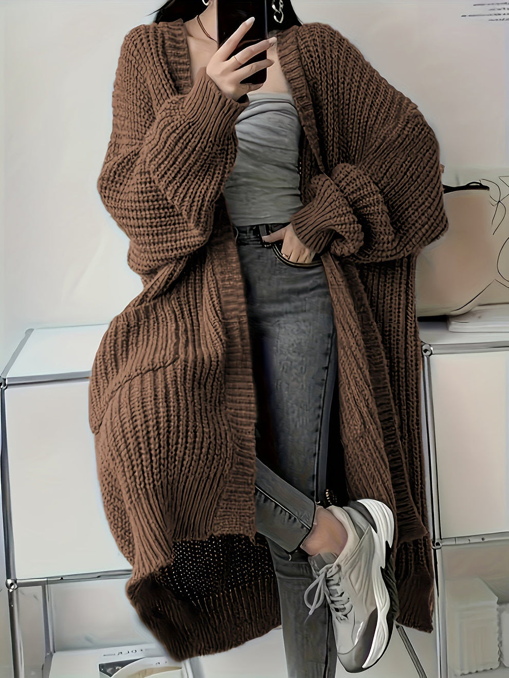 Cárdigan Largo para Mujer con Diseño Elegante y Cómodo