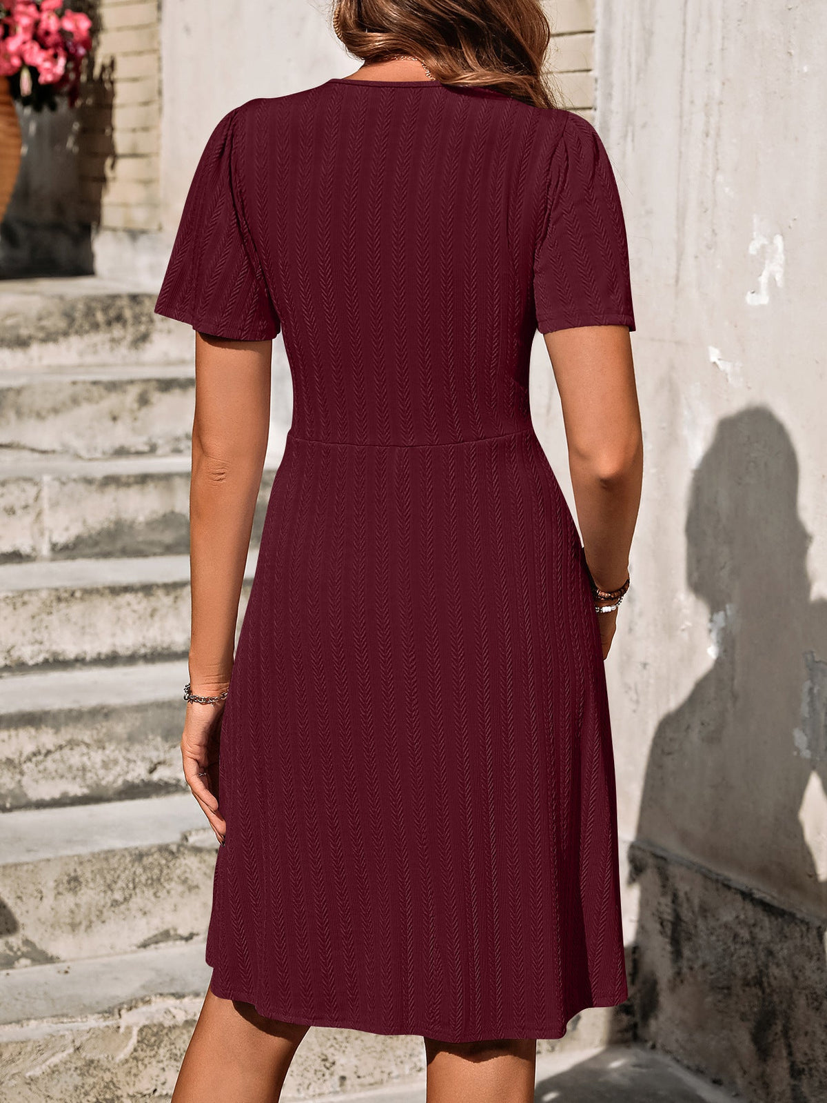 Vestido de Verano Casual con Mangas Cortas
