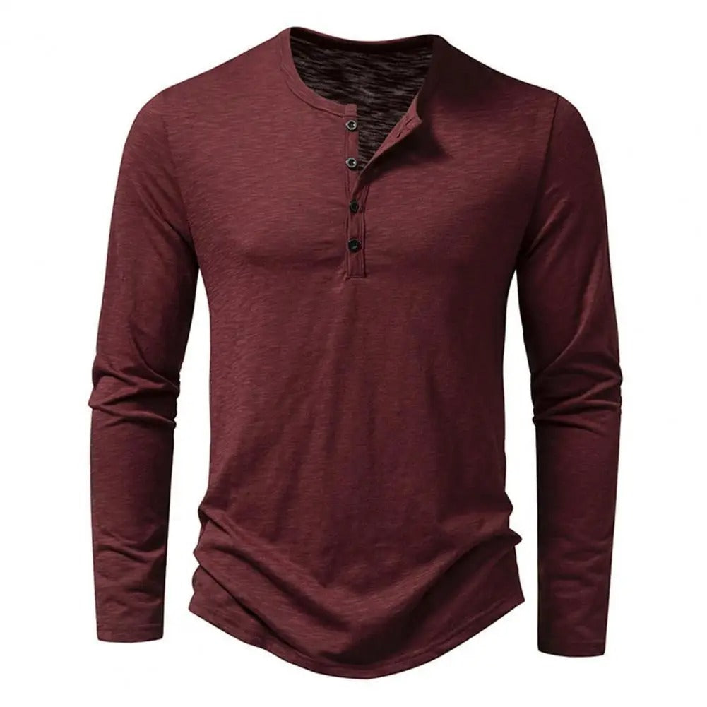 Camisa de manga larga para hombre con estilo casual y moderno