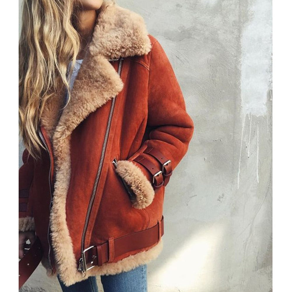 Abrigo de invierno moderno y cómodo para mujer