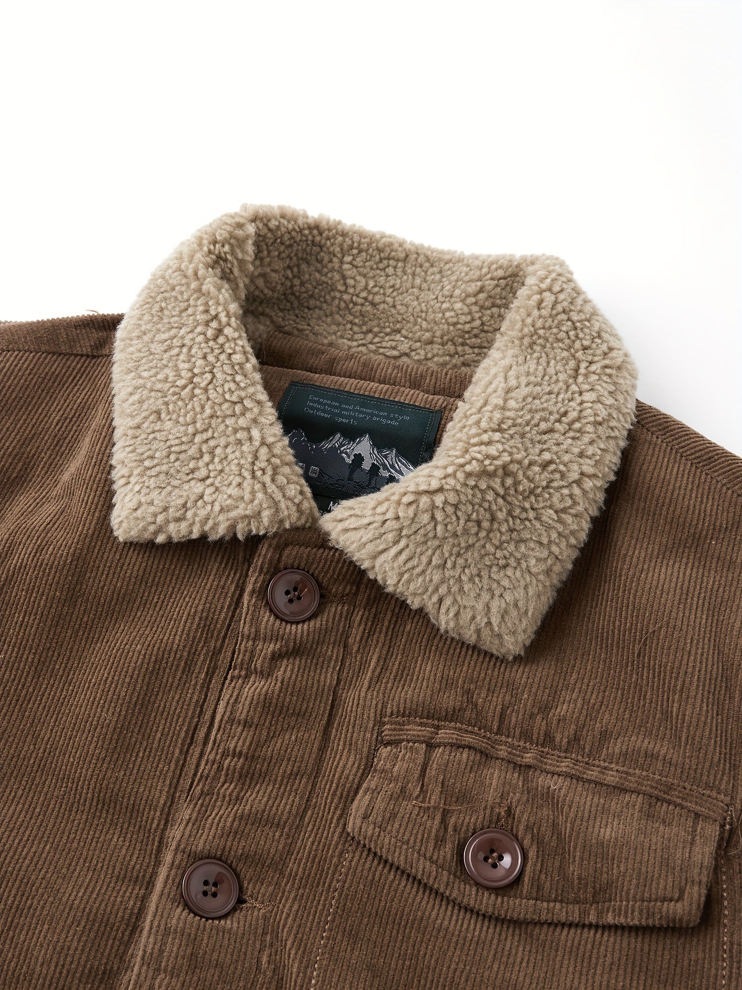 Chaqueta de Hombre con Cierre Completo, Ligera y Cálida para Actividades al Aire Libre en Invierno