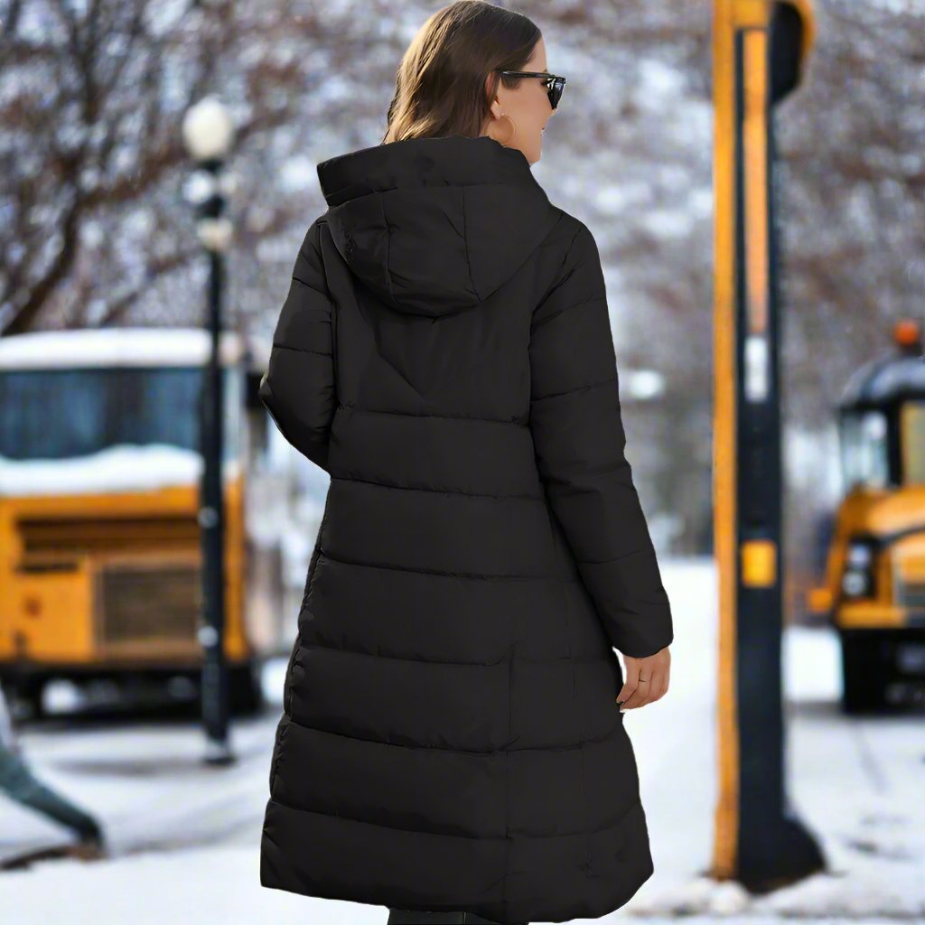 Abrigo Largo de Invierno para Mujer con Estilo y Comodidad