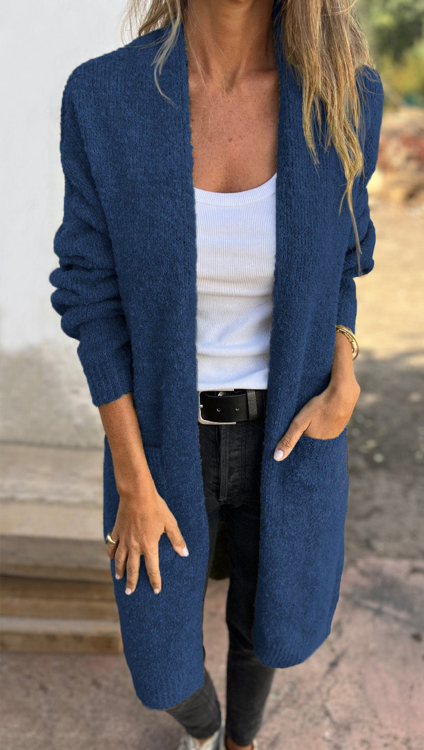 Cárdigan Ligero de Punto para Mujer - Elegante y Cómodo para Diario