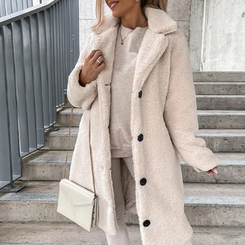 Abrigo Teddy Suave para Mujer – Cómodo y con Estilo Moderno