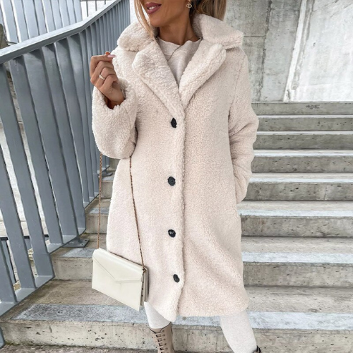 Abrigo Teddy Suave para Mujer – Cómodo y con Estilo Moderno
