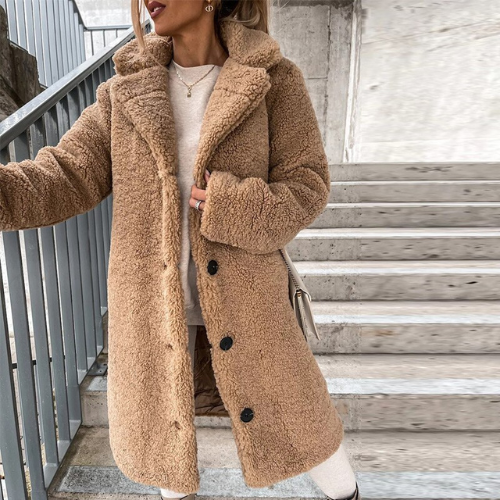 Abrigo Teddy Suave para Mujer – Cómodo y con Estilo Moderno