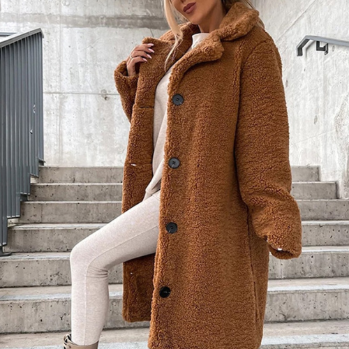 Abrigo Teddy Suave para Mujer – Cómodo y con Estilo Moderno