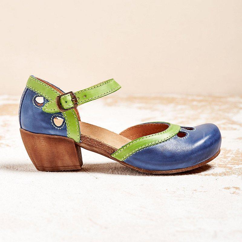 Sandalias Elegantes de Mujer con Tacón Bajo