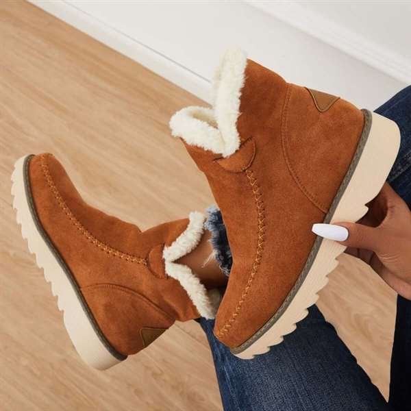 Botas de Nieve Clásicas Antideslizantes para Mujer con Altura al Tobillo