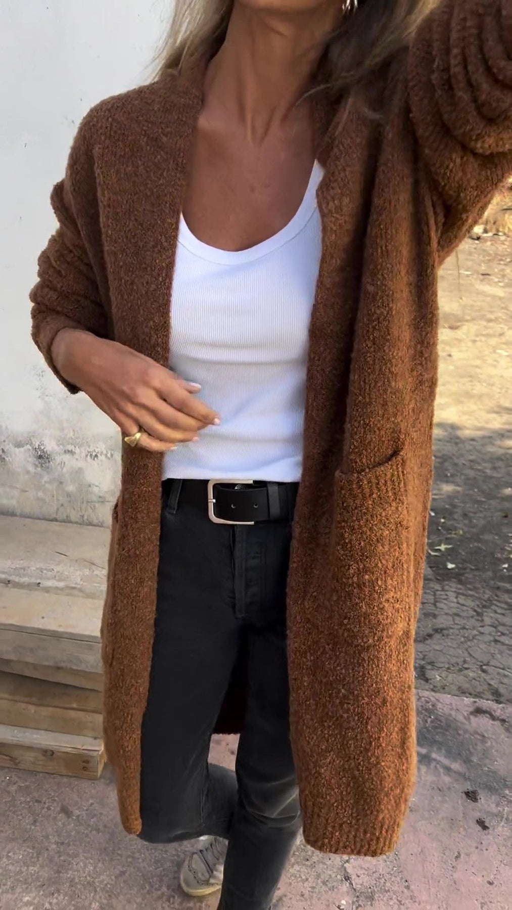 Cárdigan Ligero de Punto para Mujer - Elegante y Cómodo para Diario