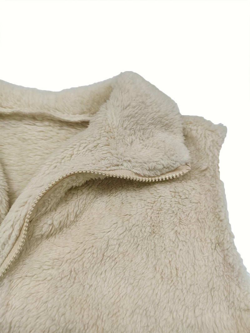 Chaleco ligero y suave para mujer con cremallera, ideal para el día a día