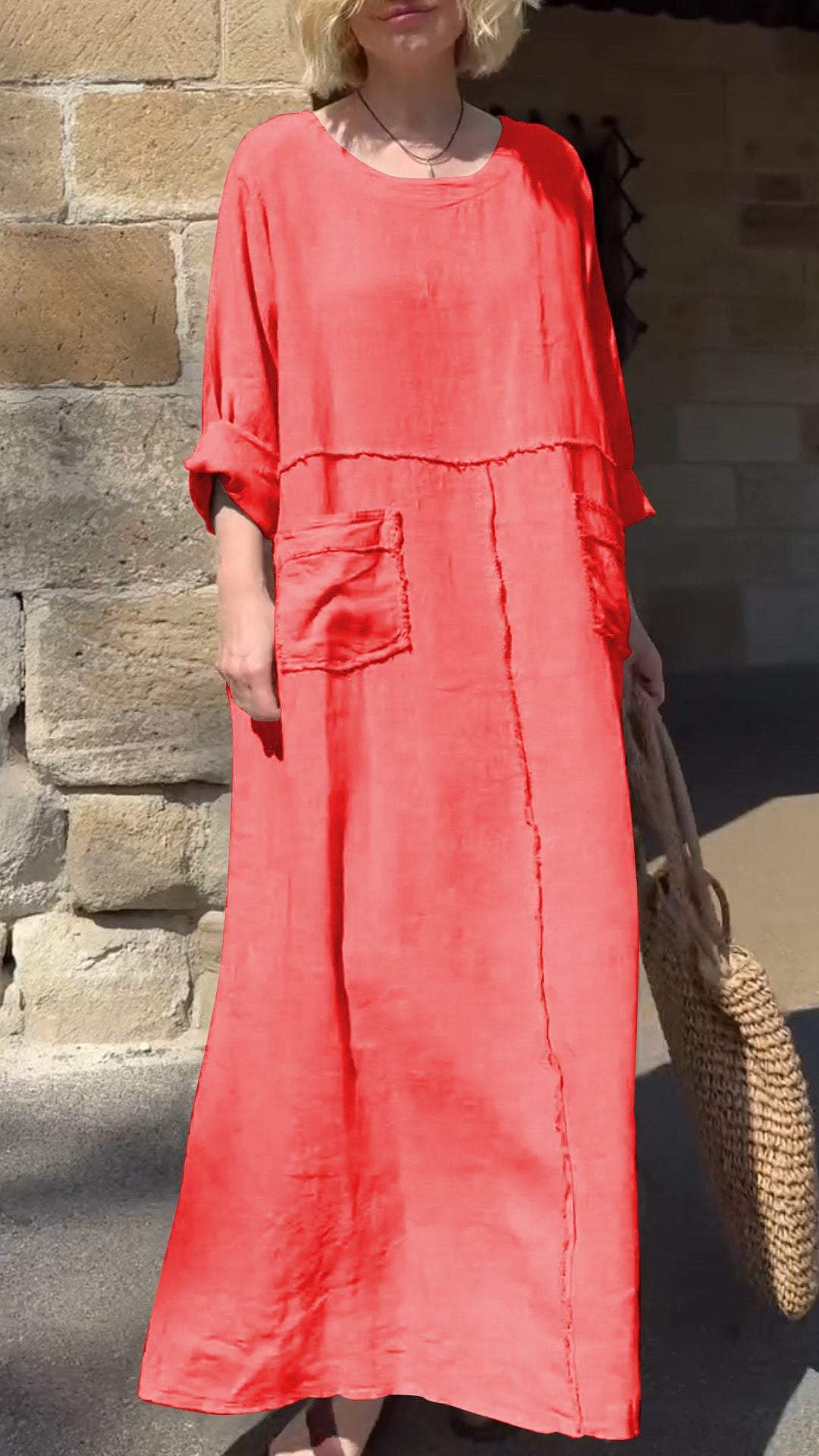 Amalie - Vestido casual de manga larga