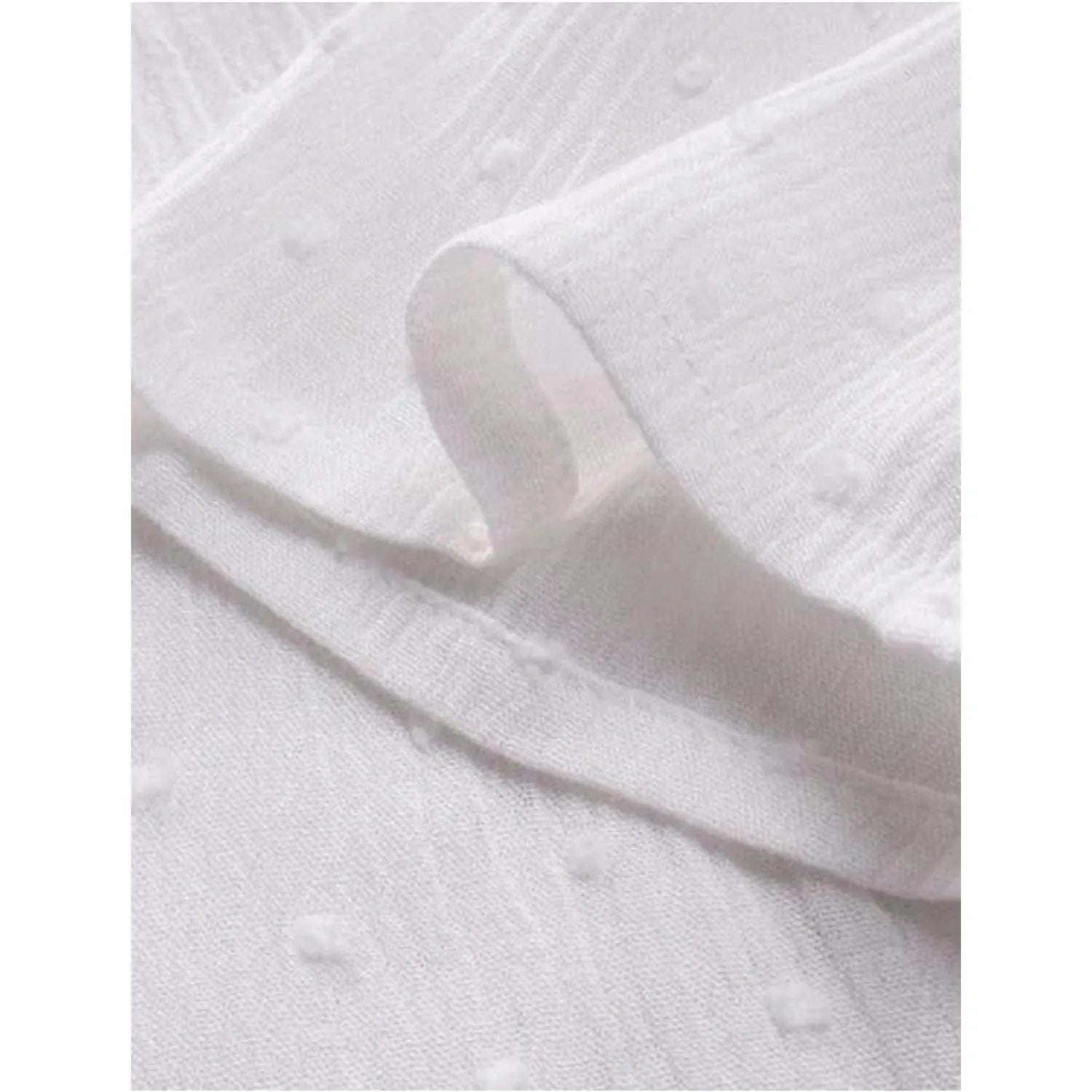 Alba - Top de encaje con cuello de pico para mujer