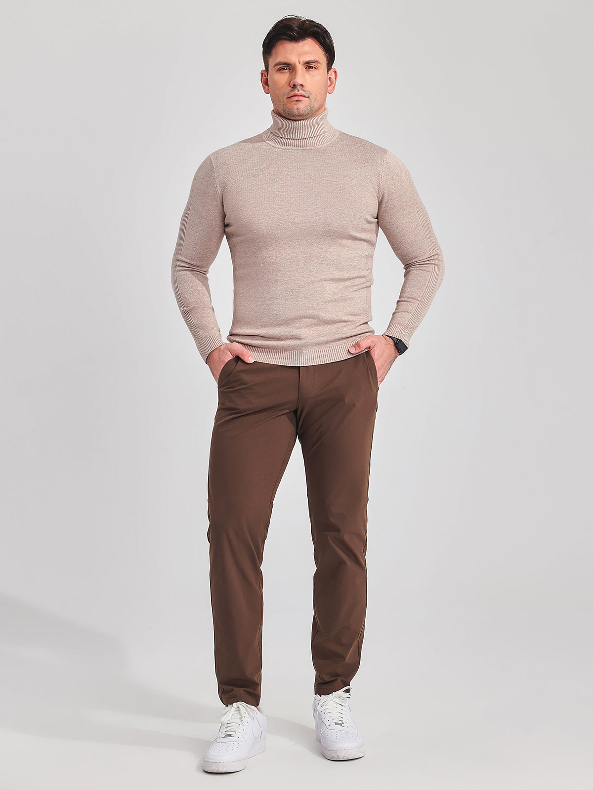 Suéter de Cuello Alto Lavable para Todas las Temporadas - Estilo Sofisticado