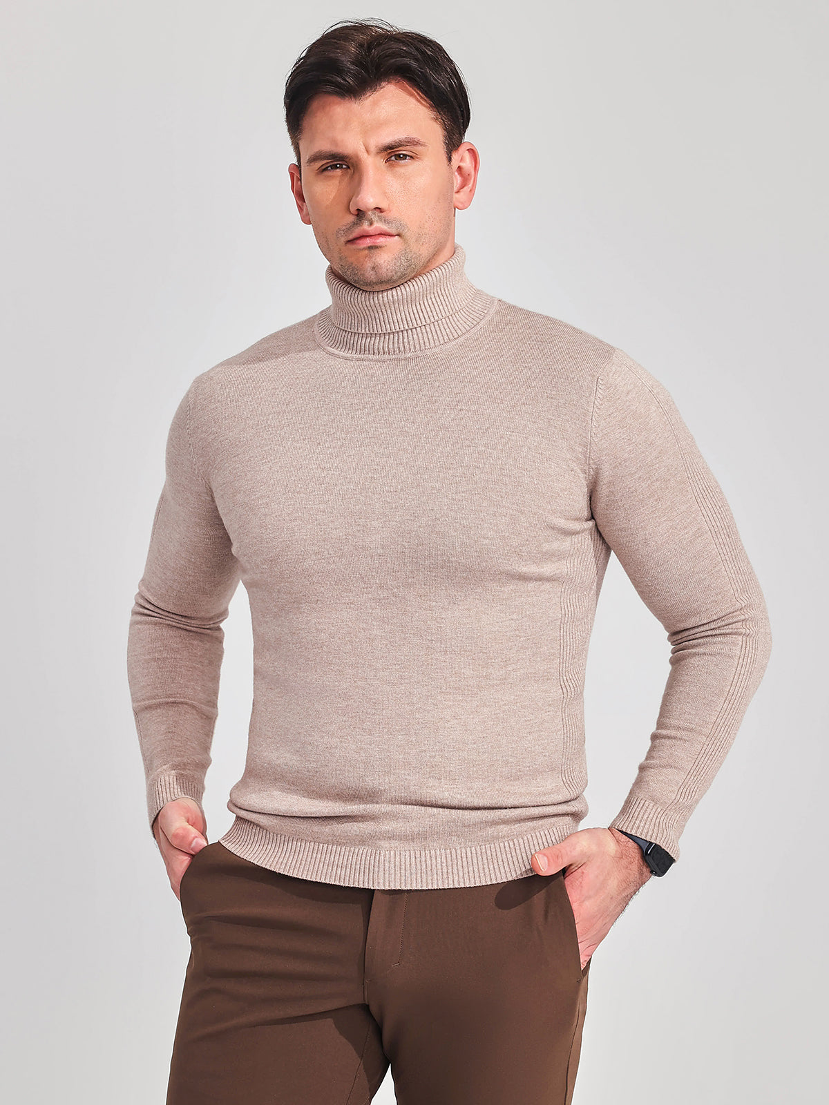 Suéter de Cuello Alto Lavable para Todas las Temporadas - Estilo Sofisticado