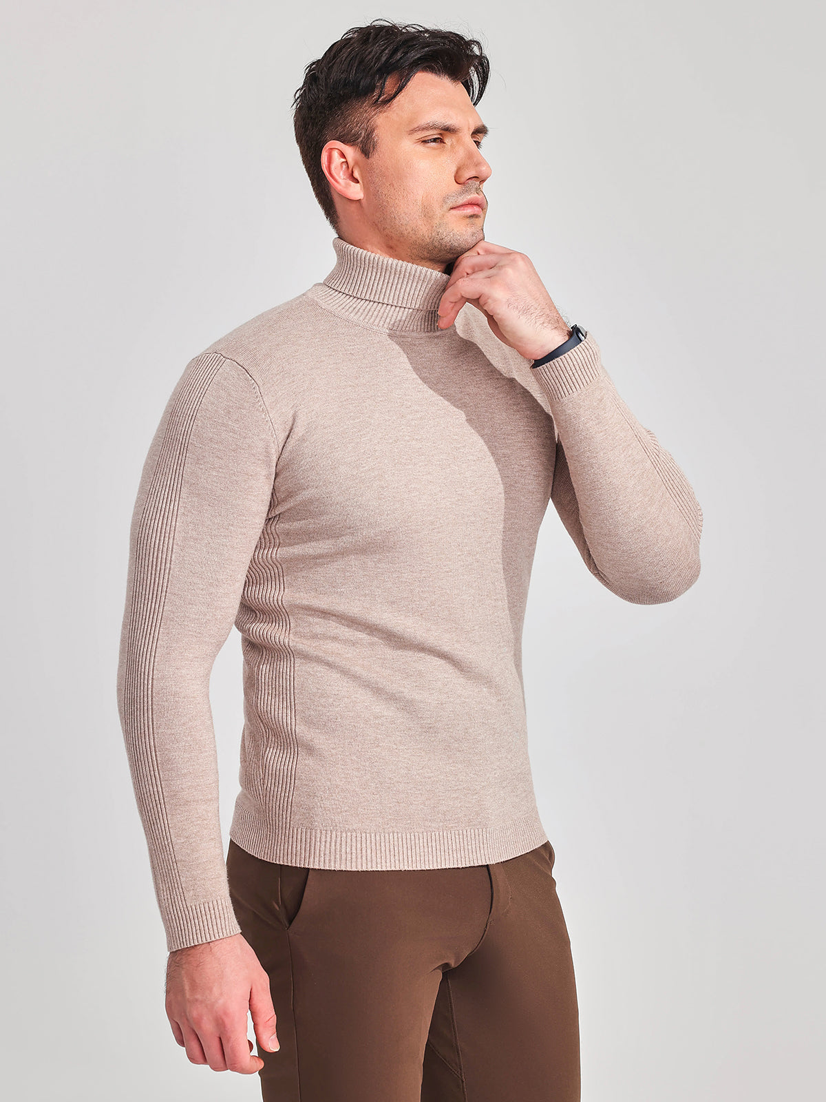 Suéter de Cuello Alto Lavable para Todas las Temporadas - Estilo Sofisticado