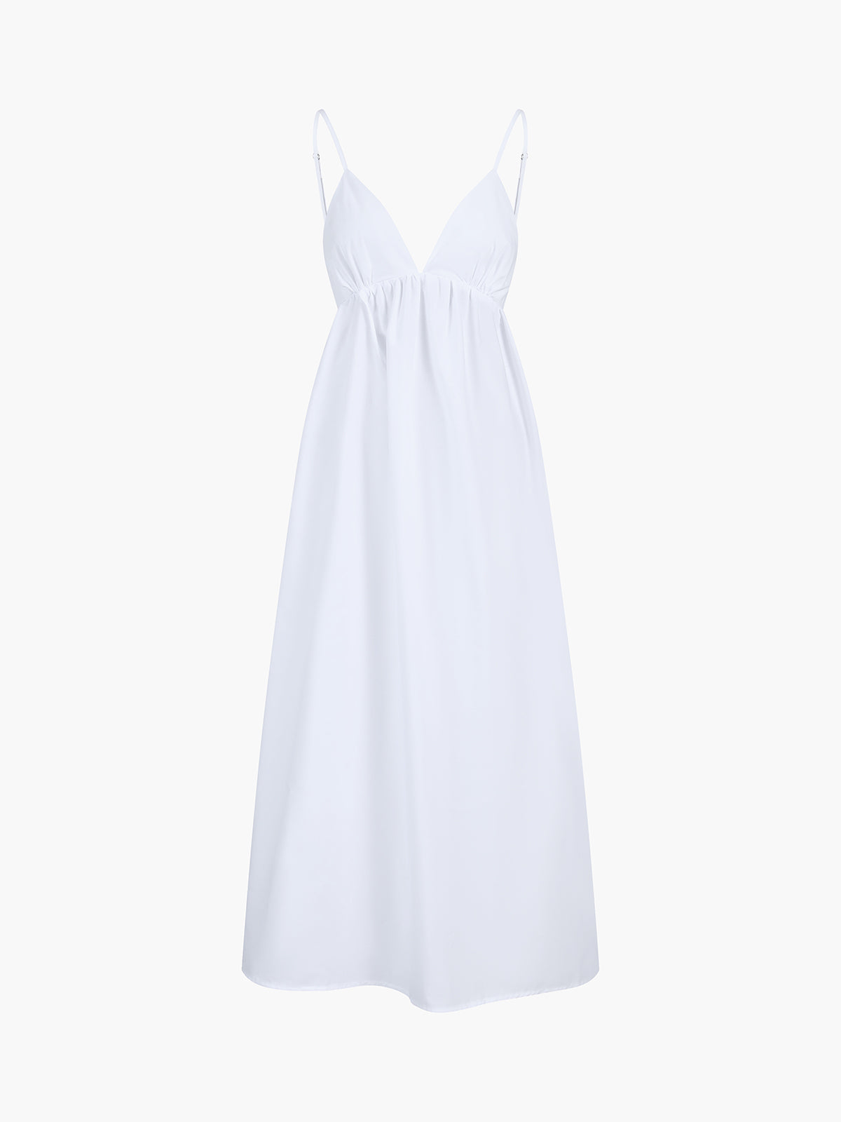 Vestido largo de verano con diseño de espalda abierta para un mira sofisticado