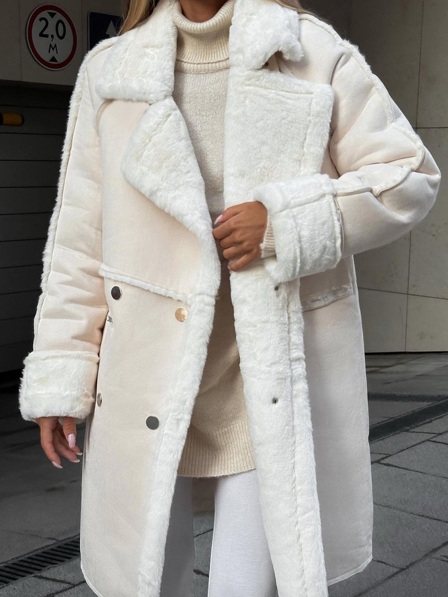 Abrigo largo elegante para mujer