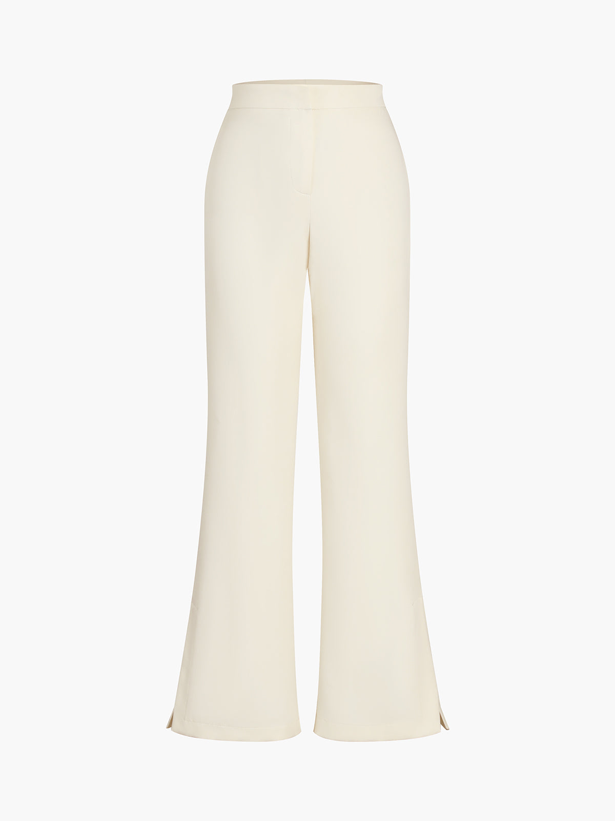 Conjunto moderno y elegante para mujer con top sin tirantes con botones y pantalón ancho