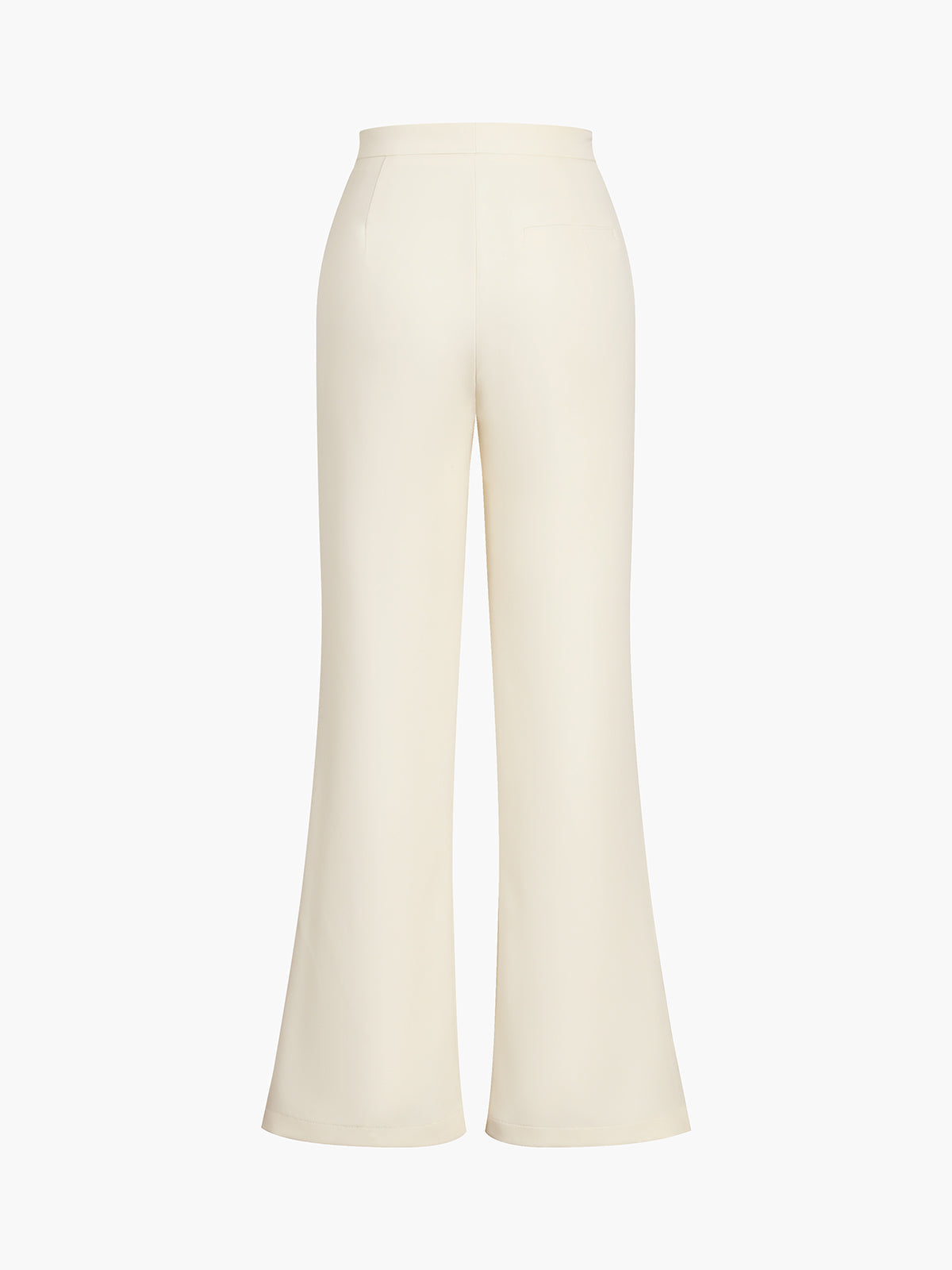 Conjunto moderno y elegante para mujer con top sin tirantes con botones y pantalón ancho