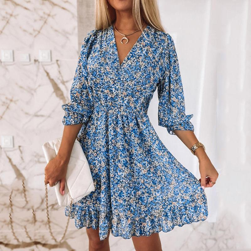 Vestido elegante de primavera para mujer con diseño sofisticado