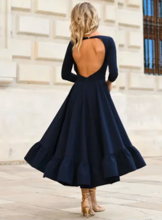 Vestido sofisticado estilo París con corte elegante