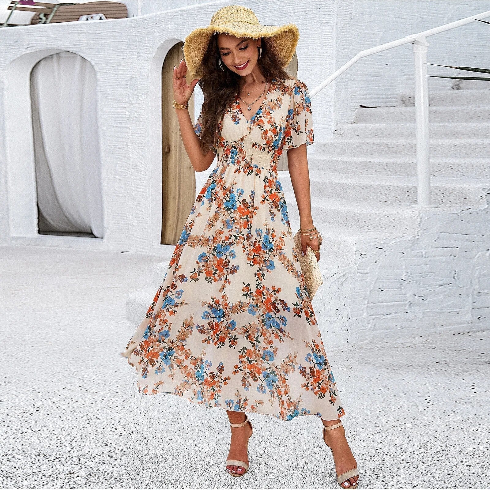 Vestido Floral Elegante para Verano