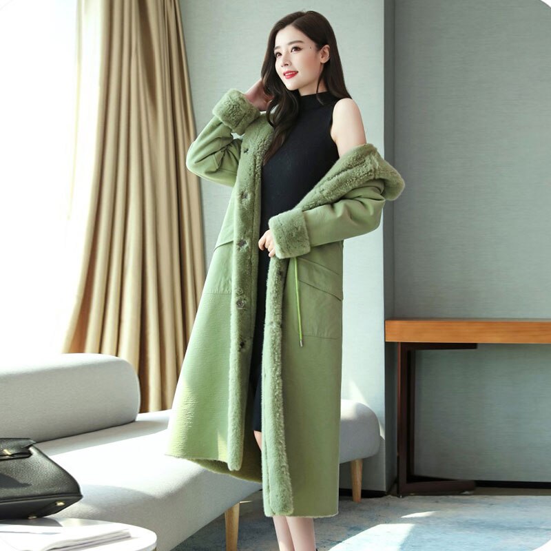 Abrigo Largo para Mujeres – Chaqueta con Capucha, Abrigo de Invierno Talla Grande, Chaqueta Cálida y Elegante