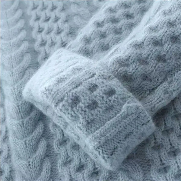 Suéter Moderno de Cuello Alto y Cálido para Mujeres Elegantes