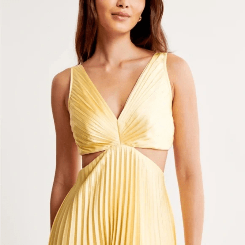 Vestido largo plisado para mujer con estilo elegante ideal para ocasiones especiales