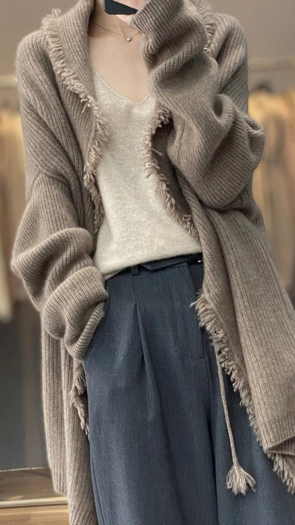 Cárdigan largo elegante y cómodo para mujer