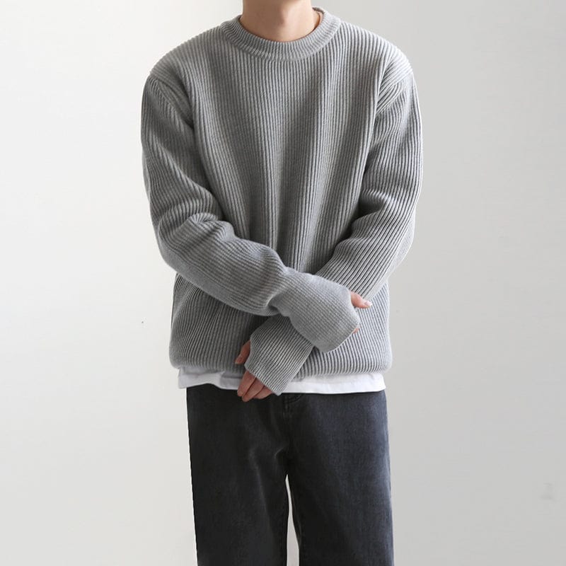 Suéter de Cuello Redondo para Hombres - Confortable y Elegante