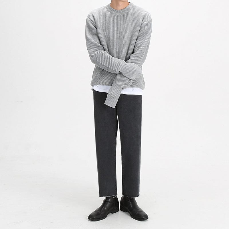 Suéter de Cuello Redondo para Hombres - Confortable y Elegante