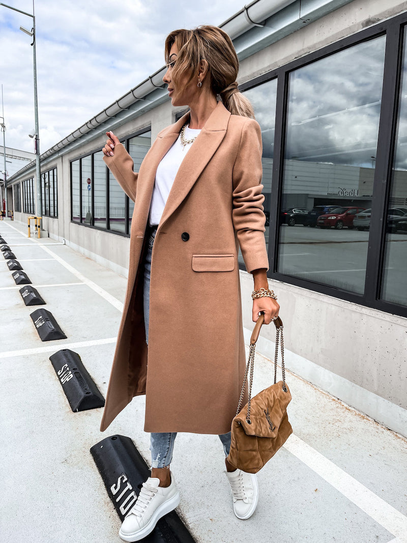 Abrigo Largo Elegante y Cálido para Mujeres