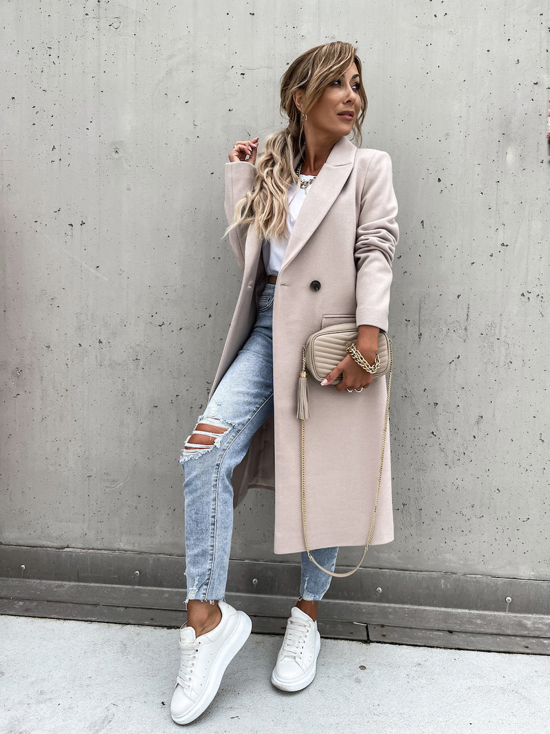 Abrigo Largo Elegante y Cálido para Mujeres