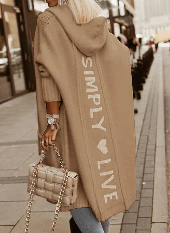 Cárdigan elegante con capucha: estilo y comodidad en uno