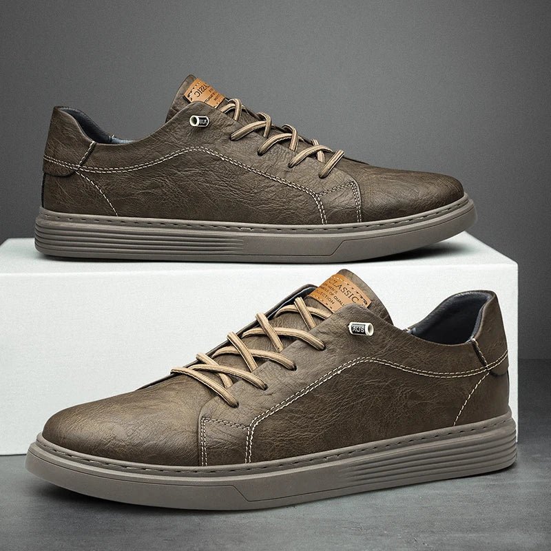 Oxfords - Zapatillas de piel auténtica