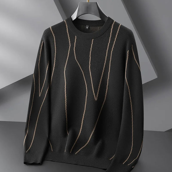 Suéter Informal con Cuello Redondo y Diseño Original para Mujer