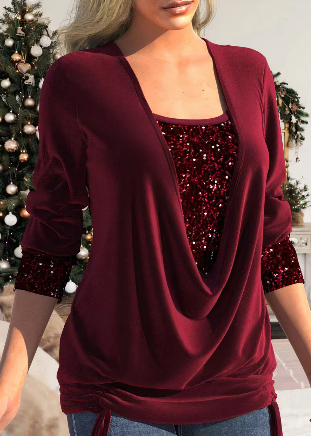 Blusa moderna con brillo para mujeres - Elegancia para toda ocasión