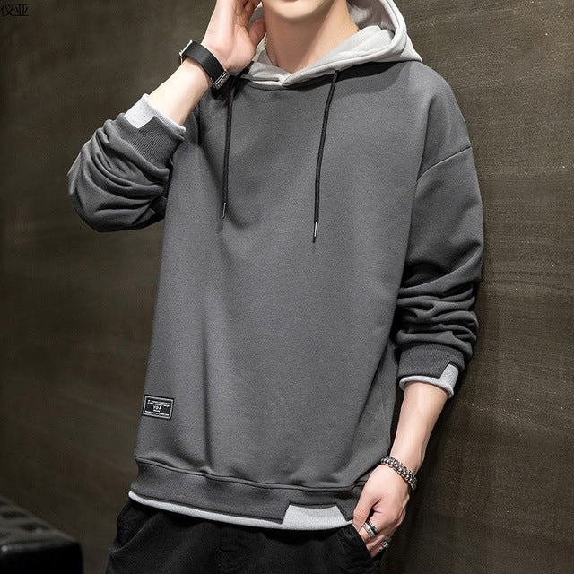 Sudadera bicolor moderna para hombre con diseño casual y cómodo